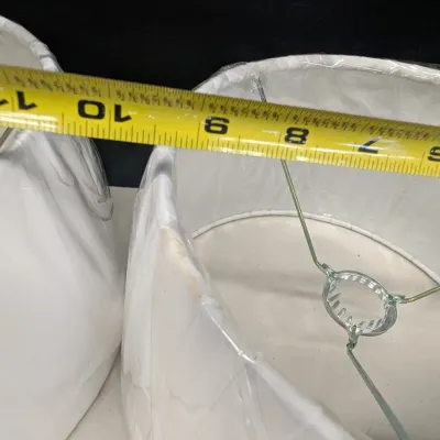 Pair Of New Martha Stewart Side-Pleat Bouillotte Shades