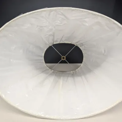 New Ivory/White Oval Lamp Shade