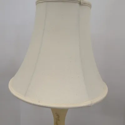 Vintage Hand Painted Custard Glass Table Lamp