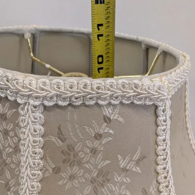 Vintage Ivory Victorian Style Lamp Shade
