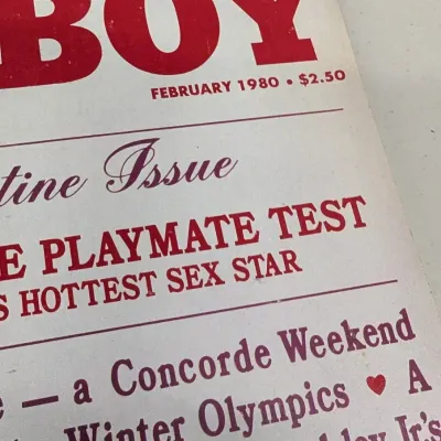 9 - Vintage 1980's Playboy Magazines