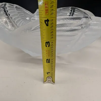 Cristal d'Arques France Lead Crystal Flying Eagle Motif Bowl