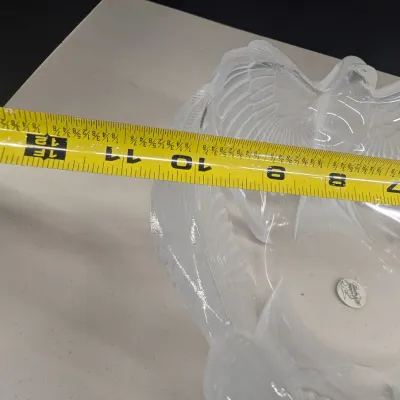 Cristal d'Arques France Lead Crystal Flying Eagle Motif Bowl
