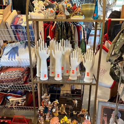 Sale Photo Thumbnail #48: Collections of department store glove display - hands
