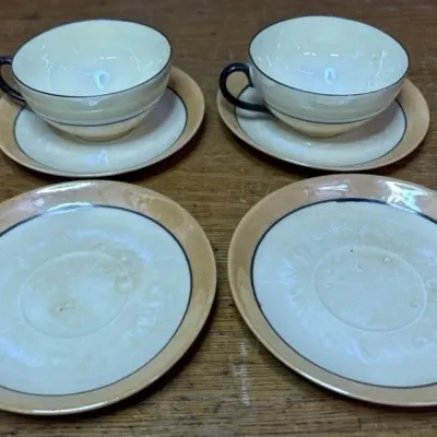 Sale Photo Thumbnail #660: Lot 764: Lusterware Teacups and Saucers
