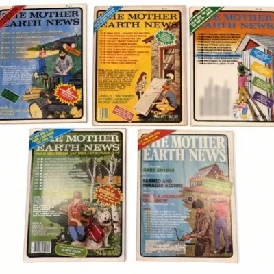 Sale Photo Thumbnail #676: Lot 804: 5 vintage The Mother Earth News magazines from the mid-to-late 1970s (including issues around No. 46, 47, 48, and 82) - lite wear for its age
