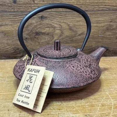 Sale Photo Thumbnail #501: Lot 601: Kafuh cast iron tea kettle