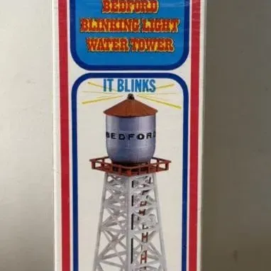 Sale Photo Thumbnail #265: Lot 336: Life-Like HO Scale operating Belford blinking light water tower - unopened