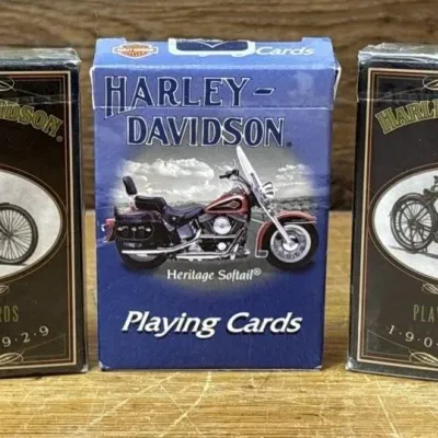 Sale Photo Thumbnail #507: Lot 607: Harley Davidson's motorcycle playing cards