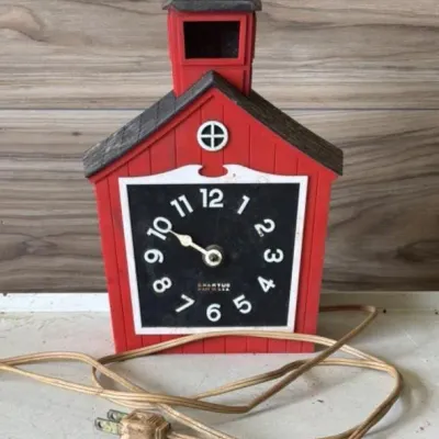 Sale Photo Thumbnail #353: Lot 454: McM Spartus schoolhouse wall clock