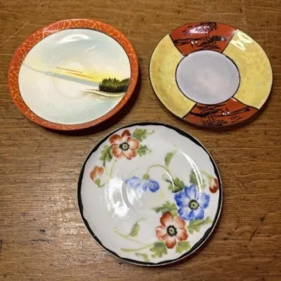 Sale Photo Thumbnail #645: Lot 749: Lusterware tea cup plates