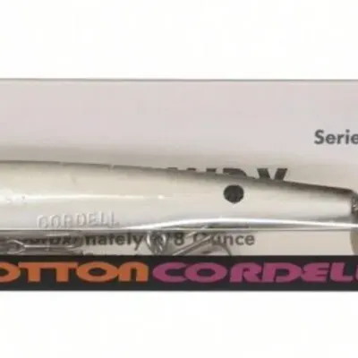 Sale Photo Thumbnail #107: Lot 180: Cordell’s Cotton Cordell fishing lure in original packaging