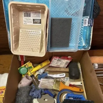 Sale Photo Thumbnail #311: Lot 412: Painting Supplies