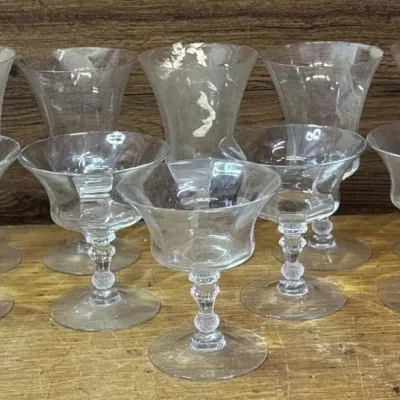 Sale Photo Thumbnail #350: Lot 451: Crystal glassware needs cleaned