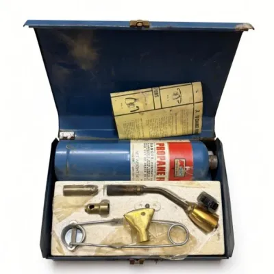 Sale Photo Thumbnail #48: Lot 121: Propane torch with accessories