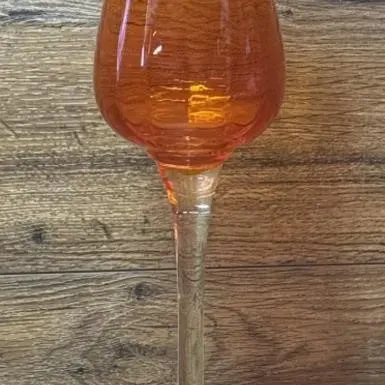 Sale Photo Thumbnail #381: Lot 482: Vintage Blenko Tulip Vase - 14 inches tall