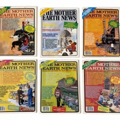 Sale Photo Thumbnail #674: Lot 802: 6 vintage The Mother Earth News magazines from the late 1970s–early 1980s (including issues around No. 65, 70, and 77). - lite wear for its age