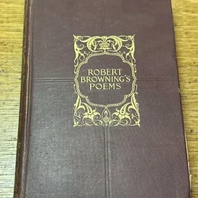 Sale Photo Thumbnail #668: Lot 772: 1896 Robert Browning's poems