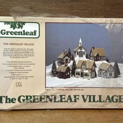 Sale Photo Thumbnail #298: Lot 370: The Greenleaf Village ho plywood model