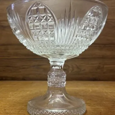 Sale Photo Thumbnail #374: Lot 475: 1800s McKee/Thatcher Yorktown pedestal bowl