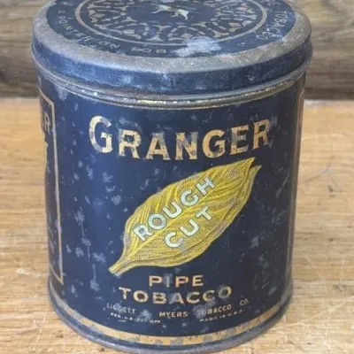 Sale Photo Thumbnail #318: Lot 419: 1940s Granger tobacco tin