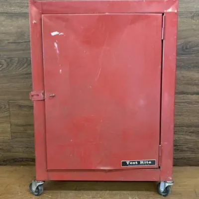Sale Photo Thumbnail #129: Lot 200: Test rite rolling cabinet 23x18x11