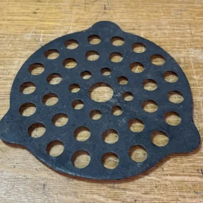Sale Photo Thumbnail #185: Lot 256: Vntg Cast-Iron Dutch Oven Trivet