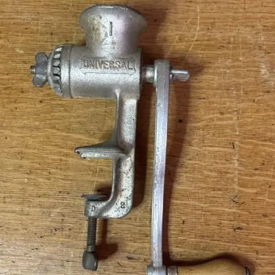 Sale Photo Thumbnail #594: Lot 698: Vintage universal meat grinder