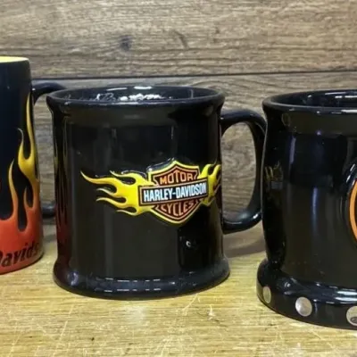 Sale Photo Thumbnail #383: Lot 484: Harley Davidson mugs