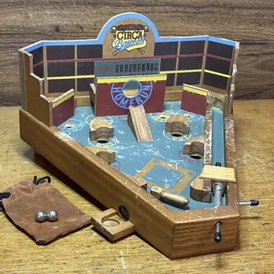 Sale Photo Thumbnail #560: Lot 664: Vintage circa baseball pinball game