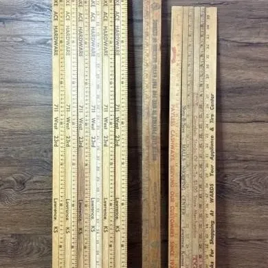 Sale Photo Thumbnail #591: Lot 695: Lawrence, Ks Local Adverting Yard Sticks