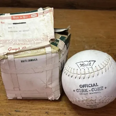 Sale Photo Thumbnail #531: Lot 631: Vintage Guy’s Nuts to you Softball