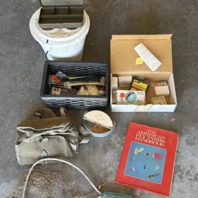 Sale Photo Thumbnail #89: Lot 162: Vintage fly fishing