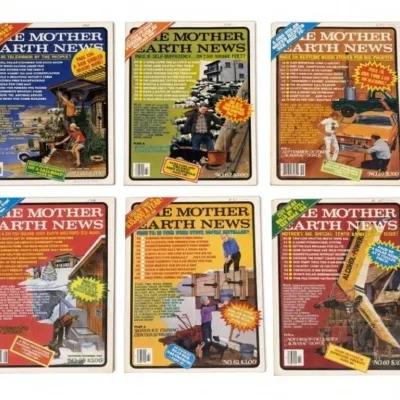 Sale Photo Thumbnail #672: Lot 800: 6 vintage The Mother Earth News magazines from the late 1970s–early 1980s (including issues No. 59, 60, 61, and 62) - lite wear for its age