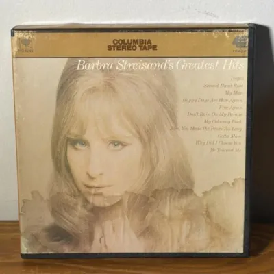 Sale Photo Thumbnail #150: Lot 221: Vntg reel to reel Barbra Streisand's greatest hits