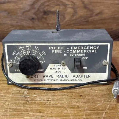 Sale Photo Thumbnail #604: Lot 708: Vntg Western Elec Short Wave Radio Adapter short wave radio adapter