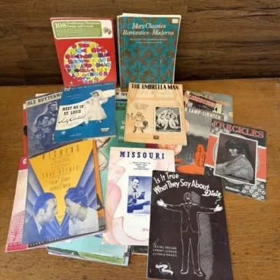 Sale Photo Thumbnail #428: Lot 528: 1920s - 1940s sheet music