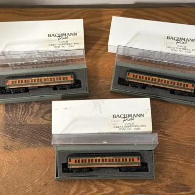 Sale Photo Thumbnail #276: Lot 347: Bachmann Plus Lighted Coach Train Cars - N Scale