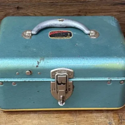Sale Photo Thumbnail #159: Lot 230: Vintage loc-wel fishing box