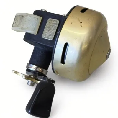 Sale Photo Thumbnail #95: Lot 168: Vintage Garcia Abu-Matic 140 spincast fishing reel - smooth working fishing reel