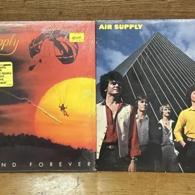 Sale Photo Thumbnail #585: Lot 689: Air supply now and forever, lost in love one has a dust sleeve