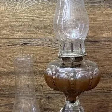 Sale Photo Thumbnail #512: Lot 612: Vintage hurricane lamp
