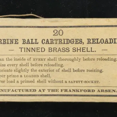 20 Antique Carbine Ball Cartridges Dated 1891, Sealed Box - Lot 4