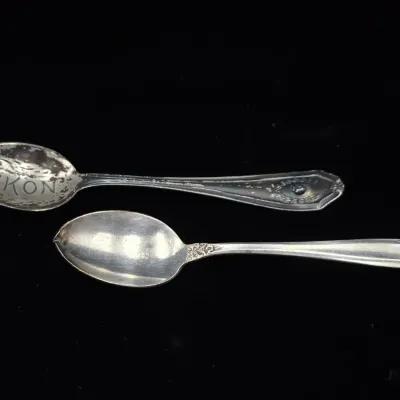 Sterling Yukon Sugar Spoon & "Prelude" Sterling Silver Sugar Spoon, Over 22 Grams Silver