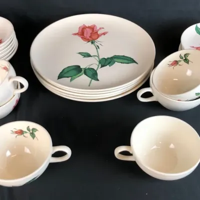 Harmony House Betsy Rose Plates & Cups 