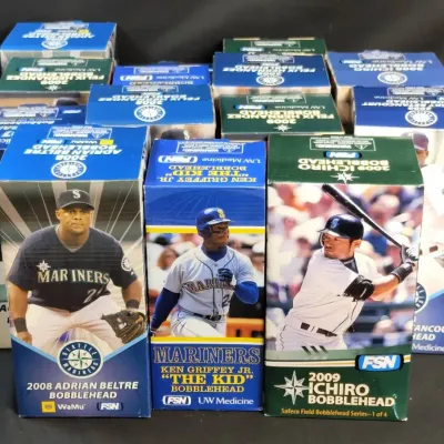 15 FSN Mariners Bobbleheads, New in Original Boxes - Lot #1