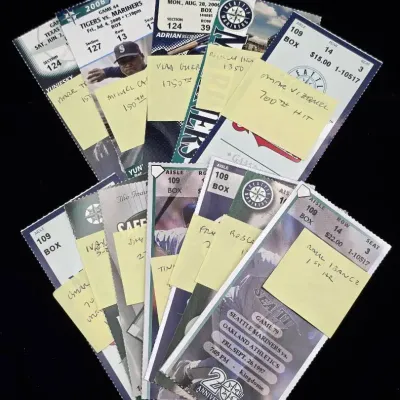 Seattle Mariners Tickets, Labeled with Notable Players