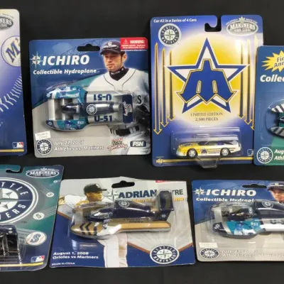 Seattle Mariners Model Cars and Hydroplanes, New in Original Boxes, 
