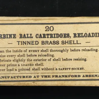 20 Antique Carbine Ball Cartridges Dated 1891, Sealed Box - Lot 2