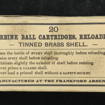 20 Antique Carbine Ball Cartridges Dated 1891, Sealed Box - Lot 5